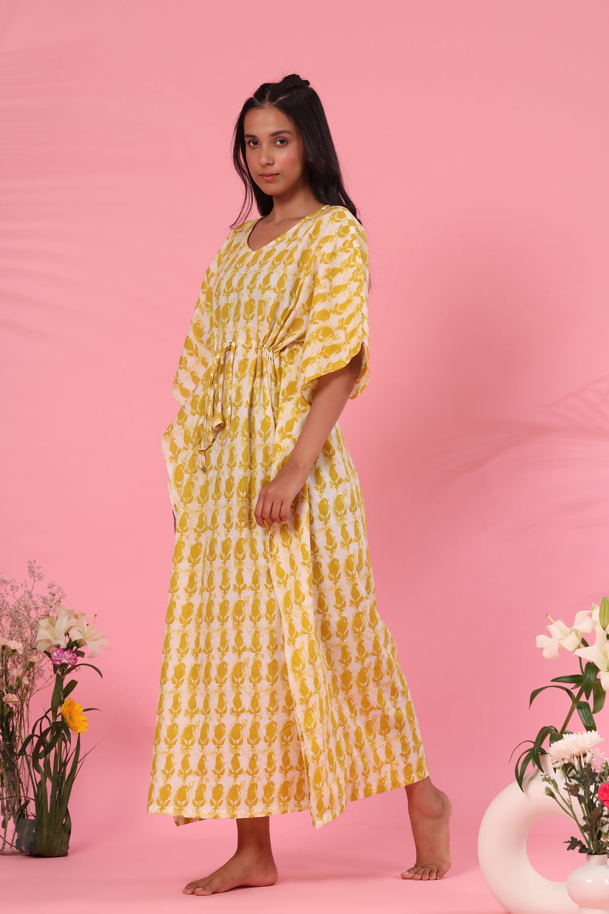 Daabu on Mustard Kaftan