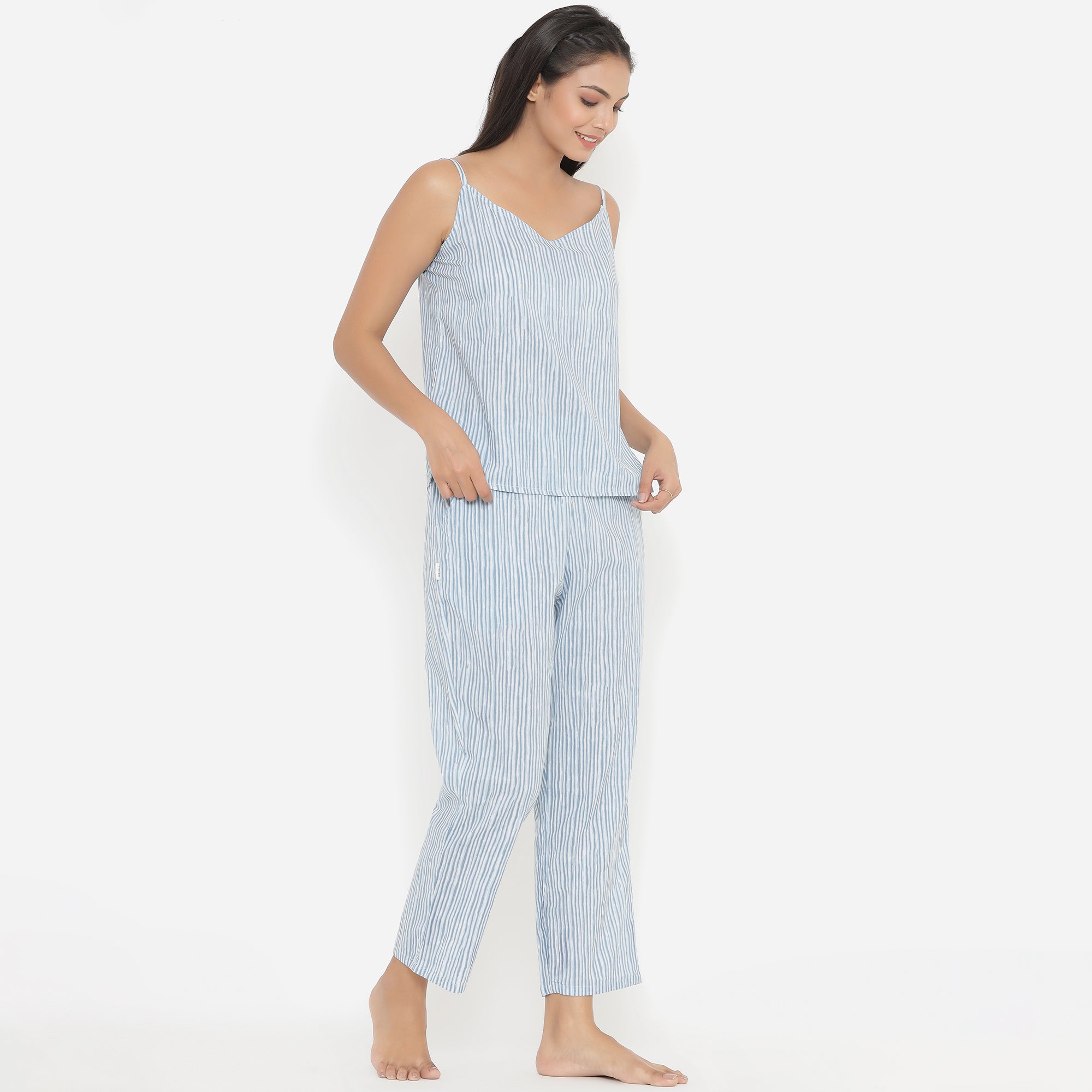 Blue Strokes on White Loungewear