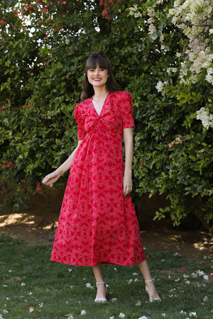 Strawberry Pop Cotton Sundress