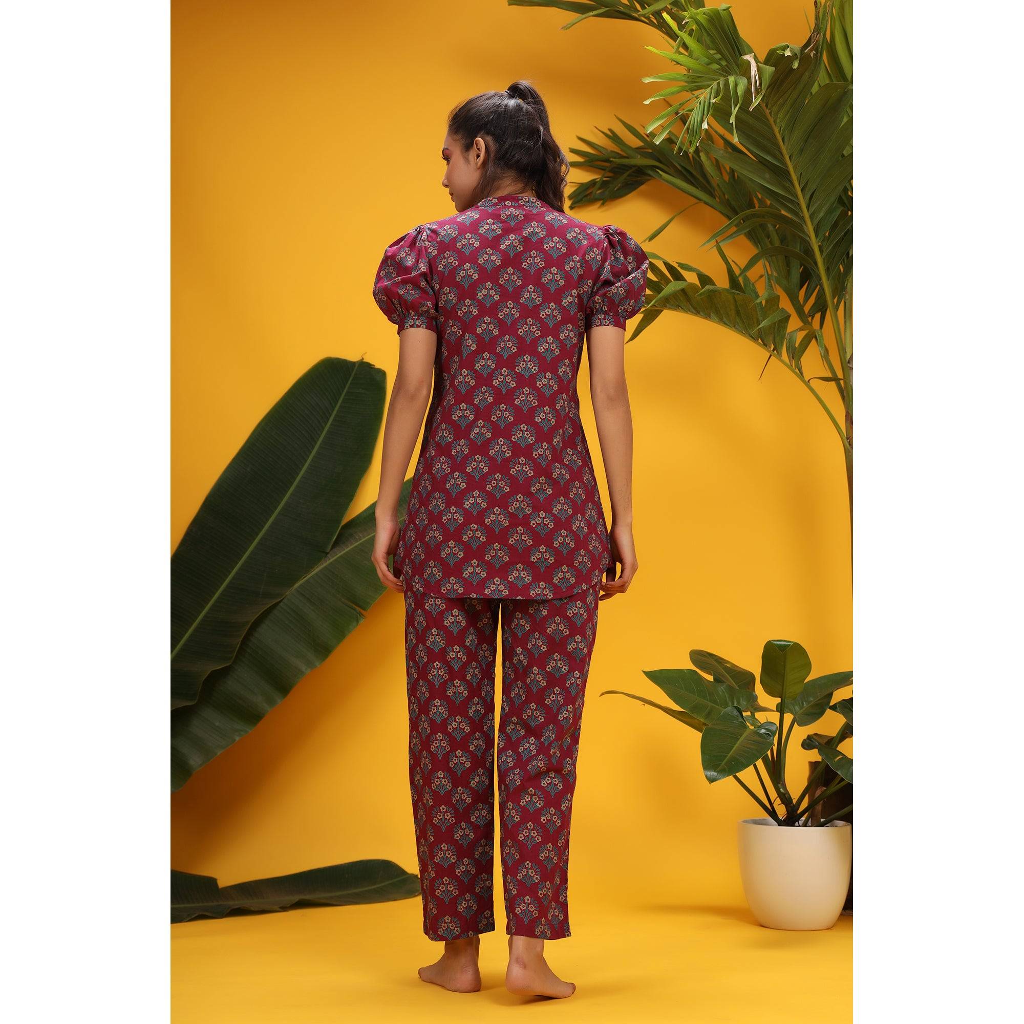 Aloha Mora On Wine Loungewear