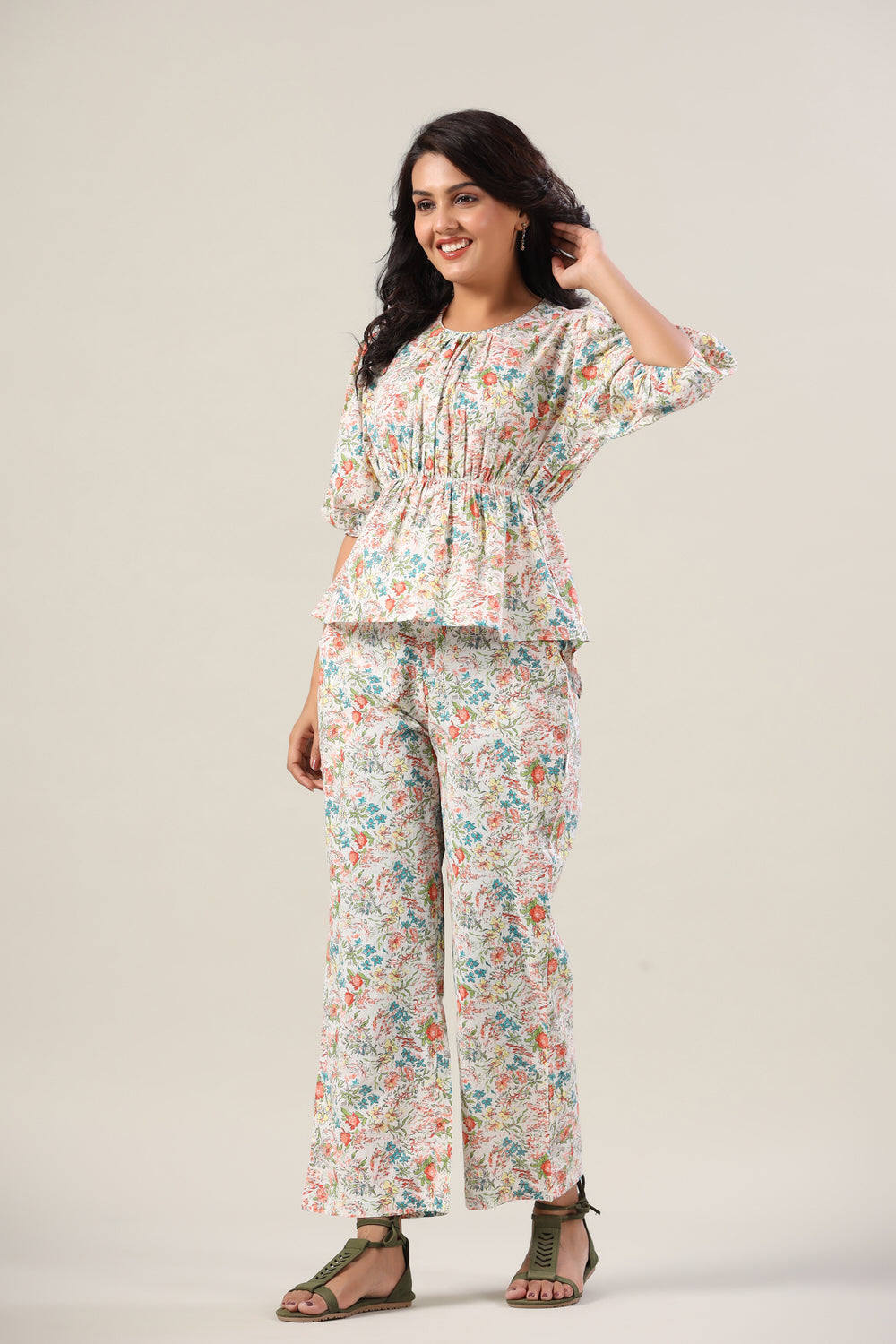 Petite Flowers on Cotton Co-ord Set