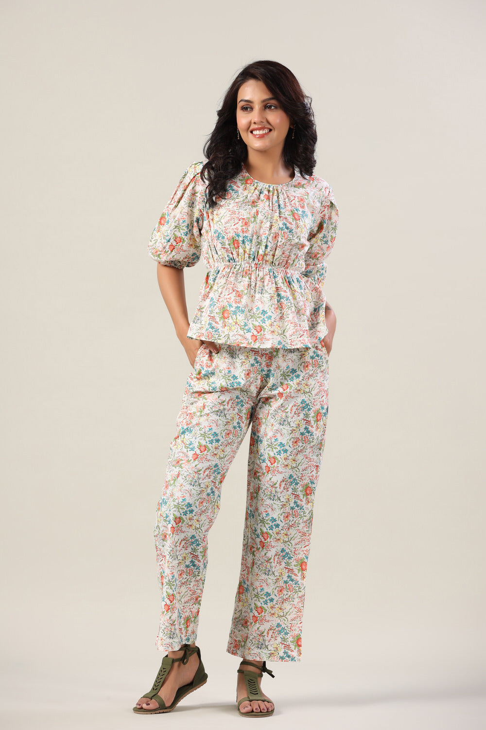 Petite Flowers on Cotton Co-ord Set