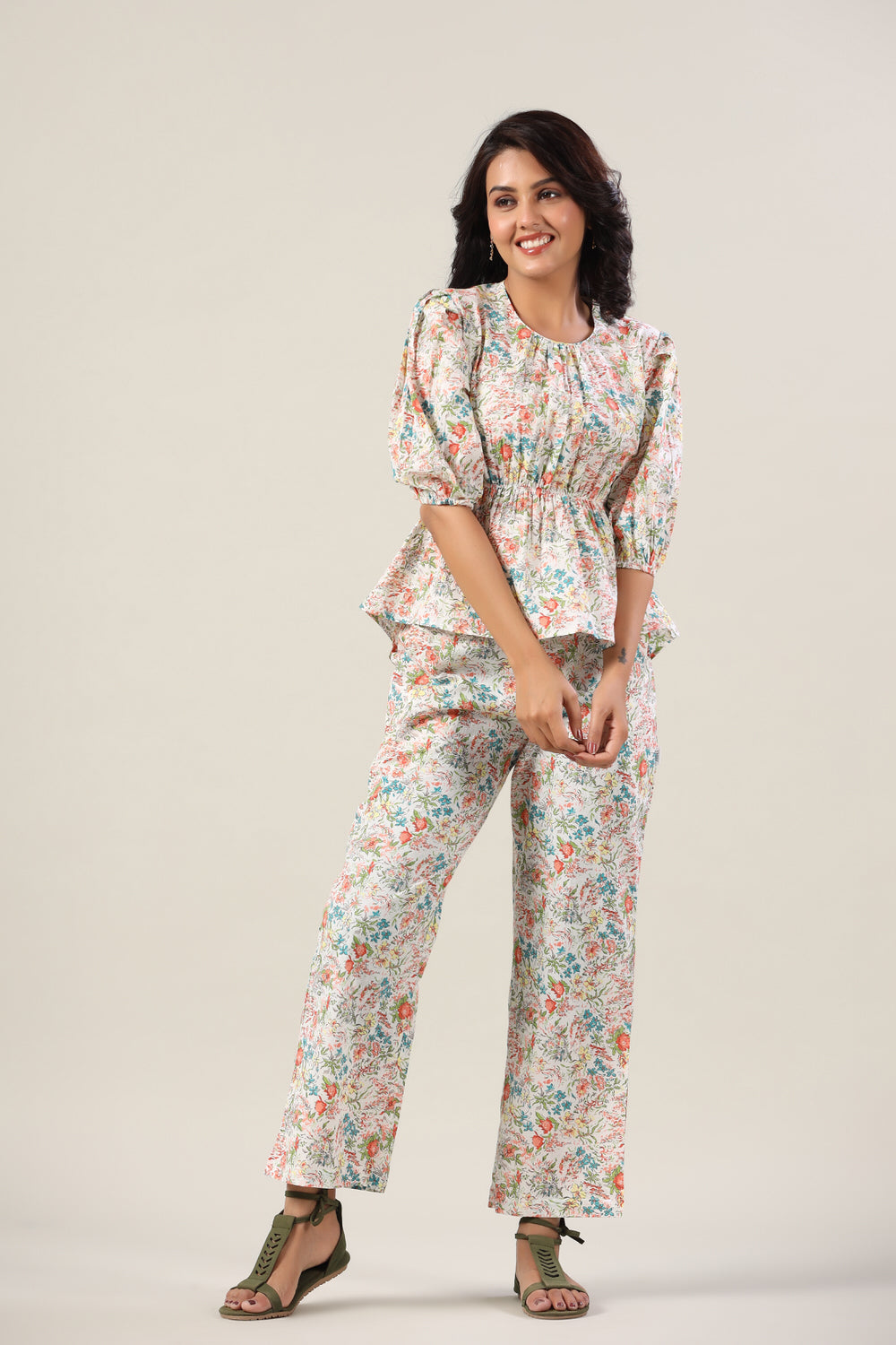 Petite Flowers on Cotton Co-ord Set