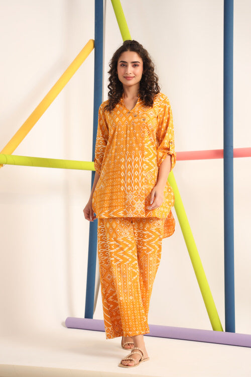 Turmeric Cotton Loungewear Set