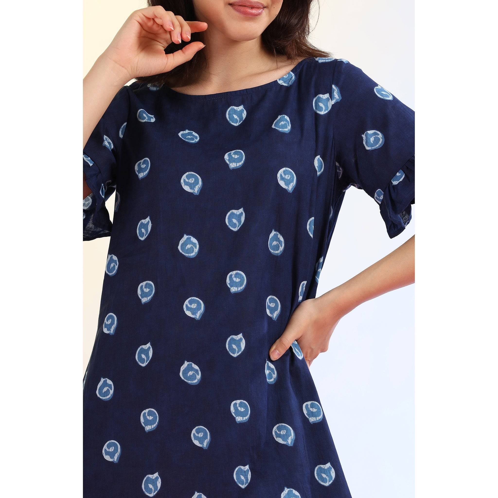 Clouds on Blue T-shirt Dress