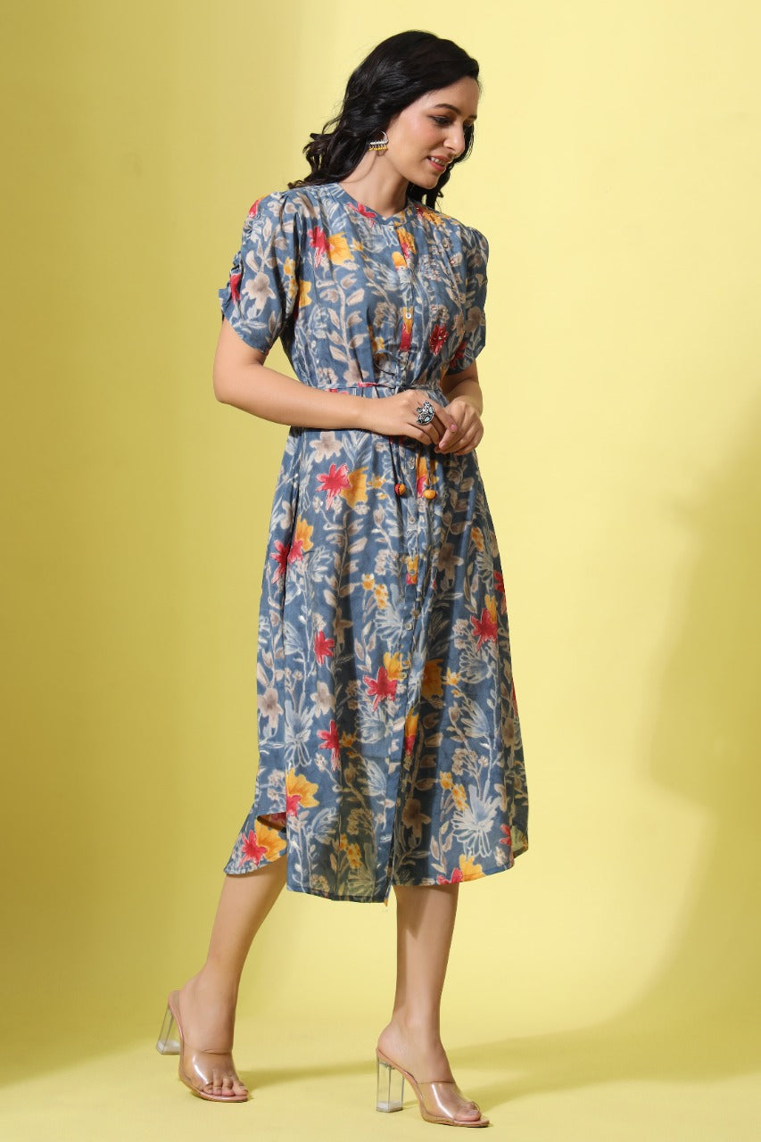 Daisy Midi Silk Dress